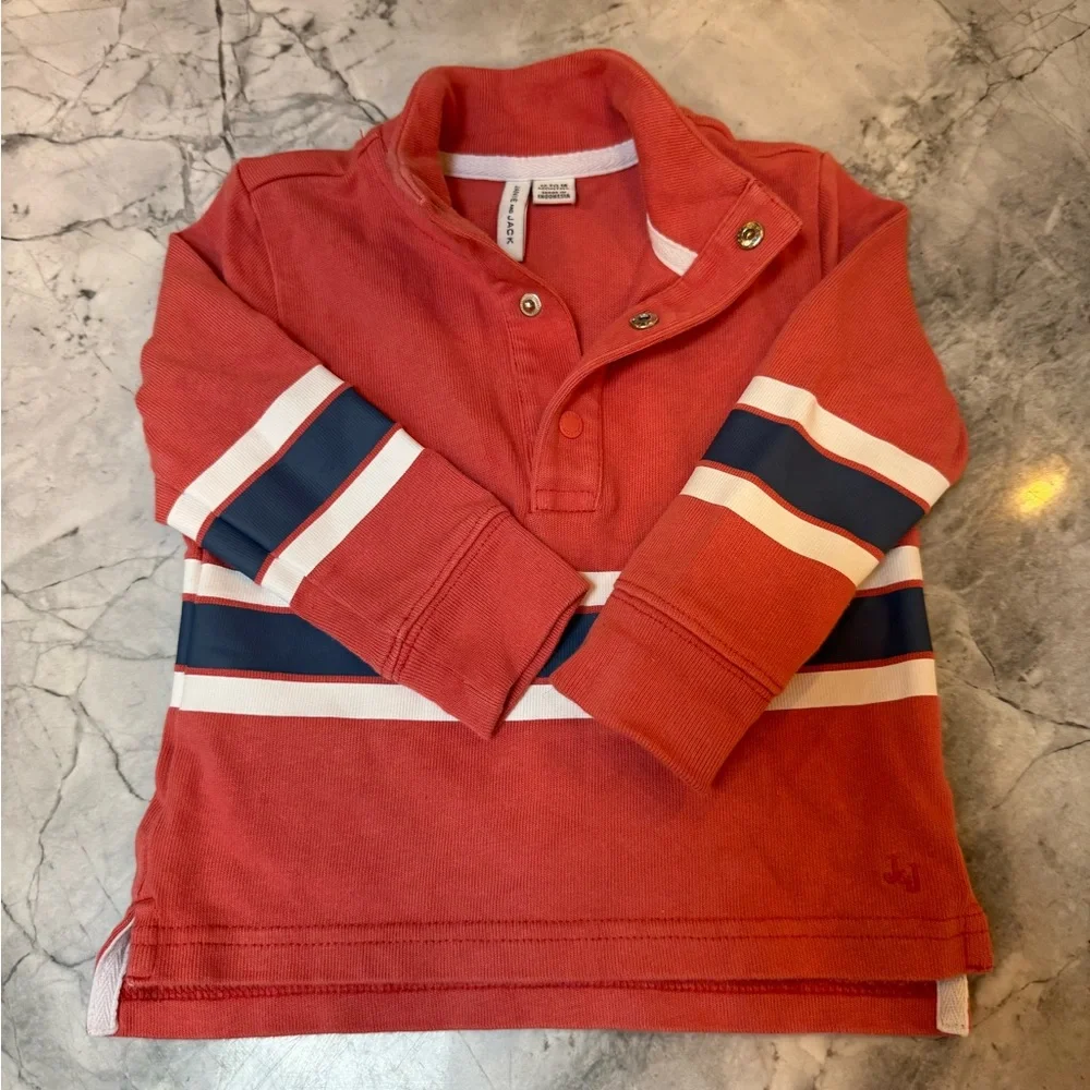 Janie and Jack back to school stripe jersey pullover 12-18 months